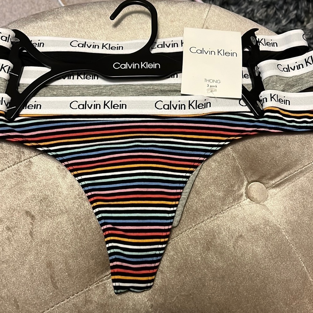 Calvin Klein thong panties, 3 pack